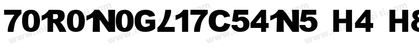 ToronoGlitcSans H4 Heavy字体转换